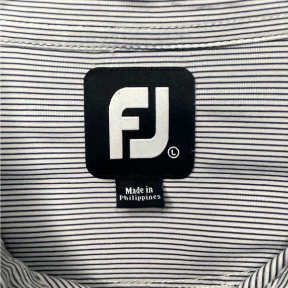 FOOTJOY Men's Striped Golf Polo Shirt The Conservatory Hammock Beach Size L - Picture 3 of 6
